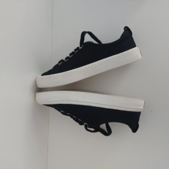 CARIUMA Sneakers OCA Low Black Canvas Sustainable Casual Shoes Unisex W8 M6.5 - Picture 9 of 13